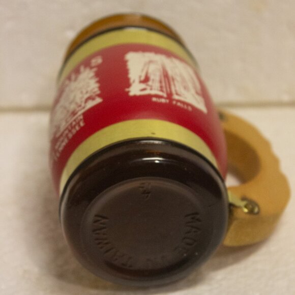 5" Souvenir Brown Glass Wrapped Mug Ruby Falls Lookout Mountain Tennessee - Picture 4 of 5